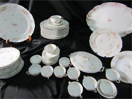 China Sets with French Floral Design, (2) Similar Patterns