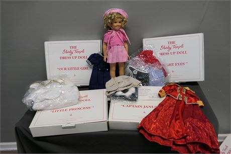 Signed Danbury Mint Shirley Temple Dress Up Doll/Clothes Wearing Our Little Girl