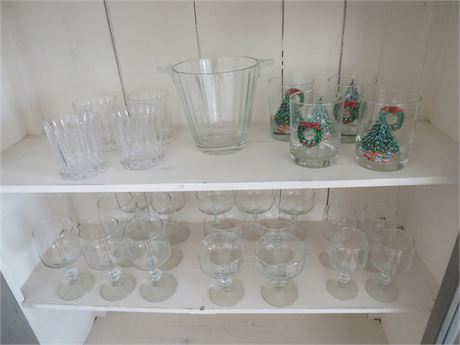 Assorted Glassware/Stemware Lot